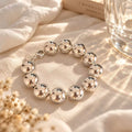Minimalist Silver Ball Bead Bracelet – Polished Statement Jewelry for Women