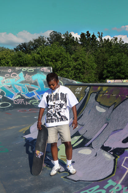 "ON THE RUN" WHITE CLOUD TEE