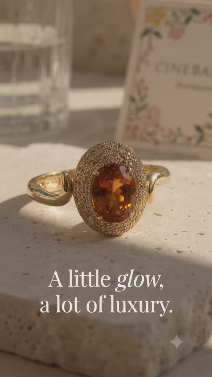 Gold Statement Bracelet for Women, Vintage Oval Amber Crystal Cuff Bracelet, Elegant Rhinestone Jewelry for Party, Wedding & Everyday Wear